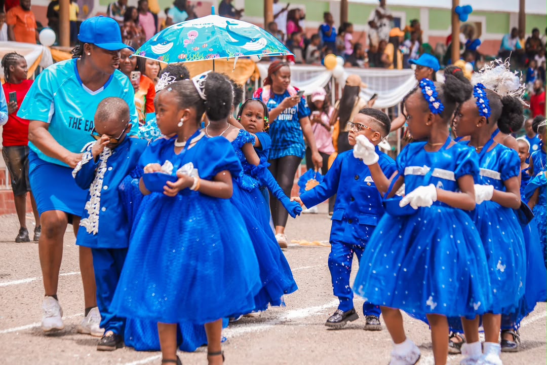 Our early-years pupils on parade