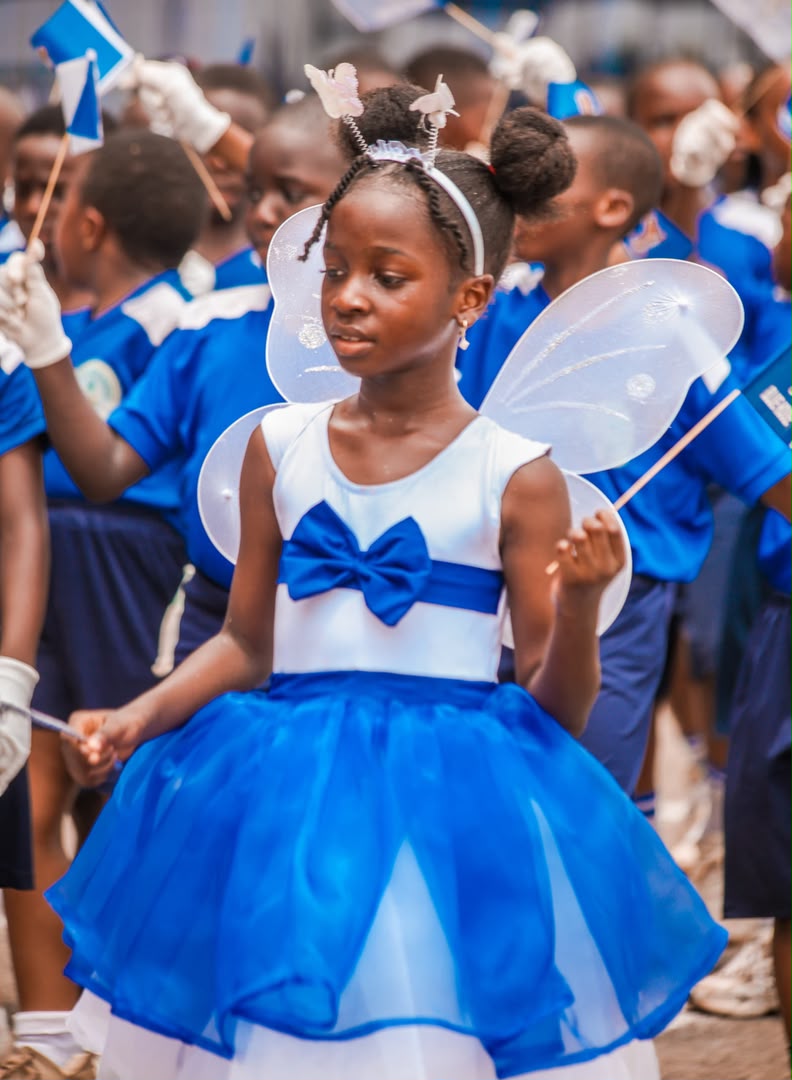A primary pupil in costume at our cultural parade